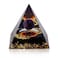 Orgone Pyramid for Positive Energy Amethyst Crystal Ball Handmade Pyramid Protection Crystals Energy Generator for Stress Reduce Healing Meditation Attract Wealth Lucky BlackFlower of Life