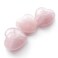 Polar JadeRose Quartz Crystal Puffy Heart for Chakra Energy Healing Meditation Massage and Decoration Set of 3 Rose Quartz
