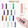 17Pcs Healing Crystals Stones Sets Hexagonal Bullet Shaped Reiki Meditation Gemstone Chakra Stones Tiger Eye Obsidian Quartz Crystals Gemstone Wand Set Pendants with Storage Box