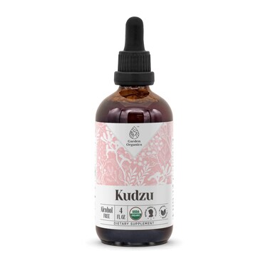 Kudzu USDA Organic AlcoholFree Extract  Dietary Supplement HighPotency Tincture  Natural Certified Organic Kudzu Pueraria lobata Dried Root 4 oz