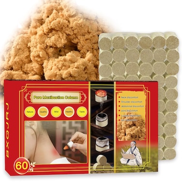 60 ColumnsBox Premium Mugwort Moxa Moxibustion Sticks for Moxibustion 12 Pcs501 Extraction 3 Year Old Chen High Purity Moxibustion Rolls Handmade Moxibustion Stick Bar Wrapped 60