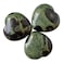 Bacatgem 3 Pcs Natural Kambaba Jasper Pocket Palm Thumb Healing Crystal Heart Love Worry Stones1 inches Reiki Balancing Crystal and Healing Stones