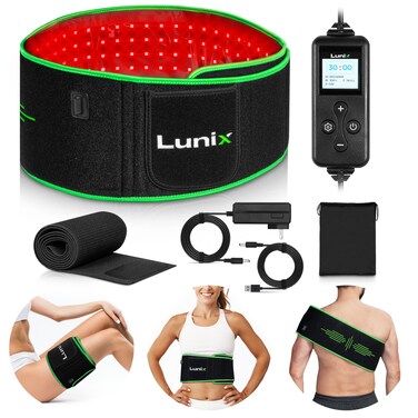 LunixLX16 Red Light Therapy Belt Near Infrared Light and Red Light Therapy to Improve Circulation Relax Muscles Green