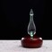 Magnificent 20 Nebulizing Diffuser for Essential OilAromatherapy by Organic Aromas  DarkColored Wood Base and Glass Reservoir with Touch Sensor Light Switch