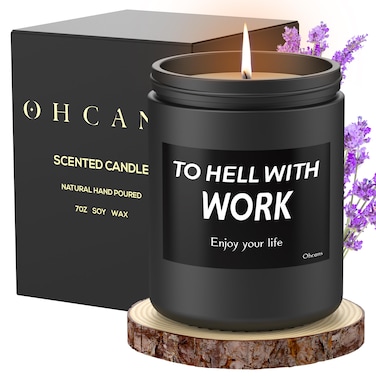 Scented Candle Strong Balsam Jar Candles for Large Room Natural Soy Non Toxic Candles Aromatherapy Vanilla Scented Candle for Birthday Gift for Mom Dad