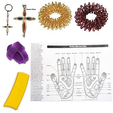 Acupressure Health Care Power Comb Thumb Sujok Rings for Palm Foot Ear Face Finger for Revitalize Your Body  PC01