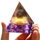 Orgonite Pyramid for Positive Energy Chakra Orgone with Crystal Healing Stones Attract Wealth Wisdom Meditation Gift Smoky Quartz  Amethyst