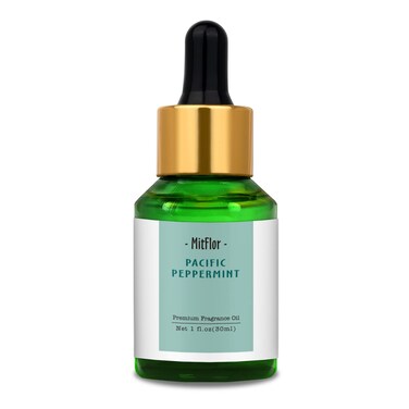 Pacific Peppermint Fragrance Oil MitFlor Single Scented Oil Large Size Premium Grade Fragrance Oil for Soap  Candle Making Essential Oils for Diffuser Refreshing Home Fragrance 30ml