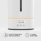 Sharper ImageMIST 8 Ultrasonic Humidifier with Customizable Light Cool Mist 065 Gallon Pitcher Tank
