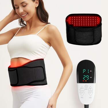 Red Light Therapy Belt Infrared Light Therapy Wrap Red Light Therapy Device for Body with Timer for Back Shoulder Waist Muscle Pain Relief for Women Men Gift