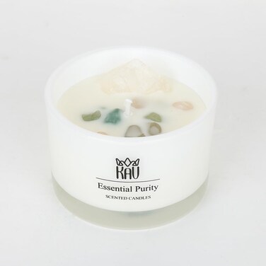Scented Candles for Home Dcor  KAV Dancing Rain Premium Scented Candle for Women Men Embedded Stone and Soy Wax in 3 oz Glass Jar Natural Aromatherapy Essential Purity