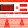 Red Light Therapy Infrared Light Therapy Heating Wrap Belt for Body Back Knee Shoulder Waist Muscle Pain Relieve Inflammation Portable 660850nm Home Deep Therapy Large Pad