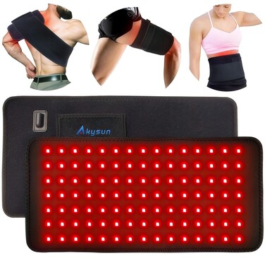 Red Light Therapy Infrared Light Therapy Heating Wrap Belt for Body Back Knee Shoulder Waist Muscle Pain Relieve Inflammation Portable 660850nm Home Deep Therapy Large Pad