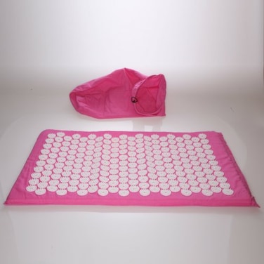 Deluxe Comfort Acupuncture Mat with Carrying Bag  Natural Endorphin Energy Booster  Holistic Therapy  Great Stress Reliever  Mat Pink ATMBAG07
