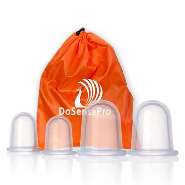 Cupping Kit for Massage Therapy Silicone Cupping Therapy Set of 4 for Athletes  Pain Relief and Muscle Massager 2 XL 2 L