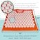 Tiger TailAcupressure Energy Mat for Neck Back Shoulder and Feet Pain Relief  Release Endorphins Reduce Stress Revitalize Energy Levels