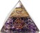 Amethyst Crystal Orgone Reiki Pyramid Kit Includes 4 Crystal Quartz Energy Points EMF Protection Meditation Yoga Energy Generator