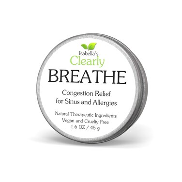 BREATHE Easy Natural Aromatherapy Essential Oil Blend for Sinus and Nasal Congestion Relief Seasonal Allergies  Chest Rub for Adults Kids Toddlers Babies with Peppermint  Eucalyptus  USA Made