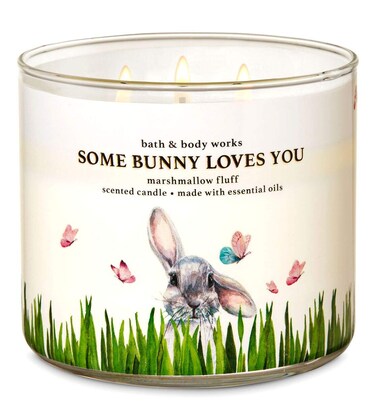 and Body Works Easter Candle  Some Bunny Loves You Marshmallow Fluff Scented Candle  Large 145 Ounce 3Wick  New for Spring Easter 2020