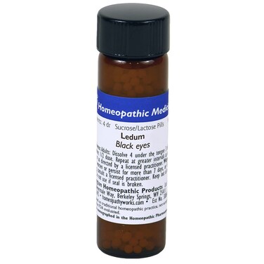 Ledum Palustre 30C 900 Pellets Useful for Black Eyes Made by The Oldest Homeopathic Company in America