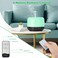 Essential Oil Diffuser Aromatherapy Humidifier 500ml Ultrasonic Aroma Air Vaporizer for Large Room Quiet Mist Humidifiers Remote Control for Small Baby Bedroom Home Black DiffuserBlack