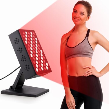 Red Light Therapy 660nm 850nm Red Near Infrared Red Light Therapy Infrared Lamp Pain Relief Heating Pad for Body Panel Red Light Device Heat Wrap for Back Neck Face Dual Chip Flicker