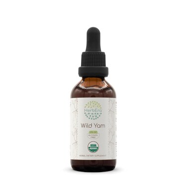 Wild Yam B60 USDA Organic Tincture AlcoholFree Extract HighPotency Herbal Drops Certified Organic Wild Yam Dioscorea Villosa Dried Root 2 oz