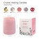 Cranberry Rose Scented Candle with Crystal Inside Healing Rose Quartz Crystal Candle and Dried Flowers 10oz Soy Wax 55 Hours Long Lasting Burn  Love