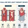 2024 New 3100pcs Dual Wavelength LED Beads 660nm850nm Red Light Therapy Mat Full Body Used to Relieve Pain 71x 33Gray