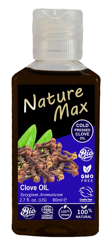 Nature Max Clove Carnation Clove Oil Essential Oils Natural Undiluted Pure for Hair and Skin Care Cold Pressed Premium 1Pack  270 oz  80 ml