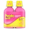 Pepto Bismol Liquid for Nausea Heartburn Indigestion Upset Stomach and Diarrhea  Fast Relief for 5 Symptoms Original Flavor 2x12 oz