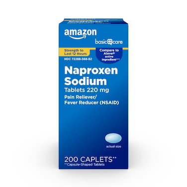 Amazon Basic Care Naproxen Sodium Tablets 200 Count Pack of 1