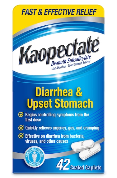 Kaopectate MultiSymptom AntiDiarrheal Upset Stomach Reliever 42 Caplets