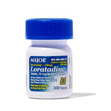 Major Allergy Loratadine 10 mg Tablets  NonDrowsy Allergy Medicine for Adults and Kids Ages 6  Promotes 24Hour Allergy Relief  Daily Allergy Tablets  Antihistamine  300 Tablets