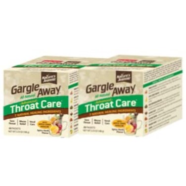Gargle Away AllNatural Throat Care  Soothes Sore Throat Tough Mucus Persistent Cough Oral Thrush for Adults 40 Packets  Spicy Herb Flavor