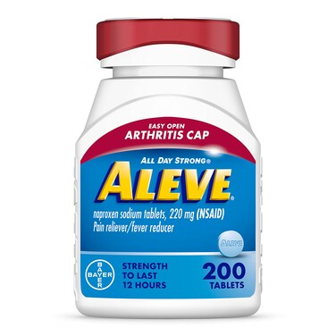 Aleve Easy Open Arthritis Cap Tablets Naproxen Sodium for Pain Relief  200 Count
