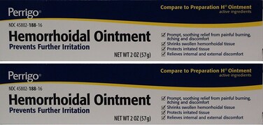 Hemorrhoidal Pain Relief Ointment Generic for Preparation H for Fast Relieves of Internal and External Hemorrhoid Symptoms 2 oz Per Tube Pack of 2 Total 4 oz