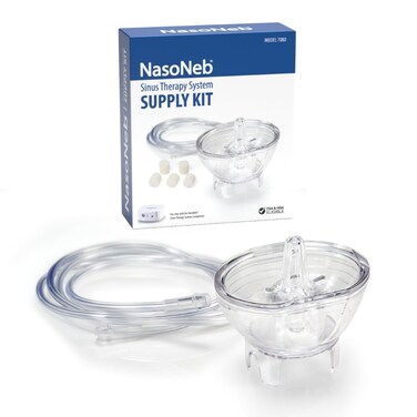 NasoNeb Replacement Nasal Nebulizer Cup Tubing 5 Filters for NasoNeb Sinus Therapy System Sinus Rinse Machine Electric Nasal Irrigation System and Sinus Infection Treatment Delivery for Sinus Relief