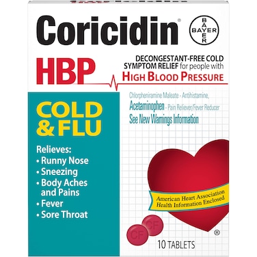 Coricidin HBPCold and Flu 10 Count