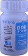 Docusate Sodium 100 mg Crushable Tablets for Gentle Reliable Relief from Occasional Constipation 100 Tablets per Bottle 3 Pack