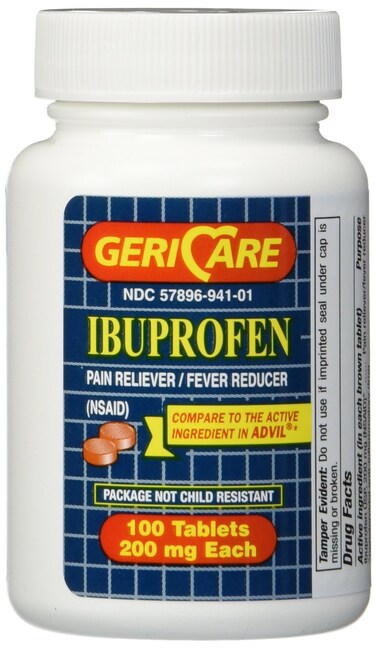 Geri Care IBUPROFEN Pain Relief Tablets 100 Count