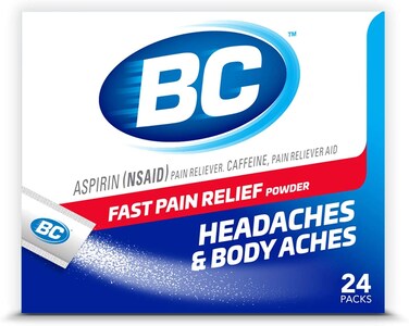 BC Original Formula Aspirin Fast Pain Relief Powders 24 ea Pack of 6