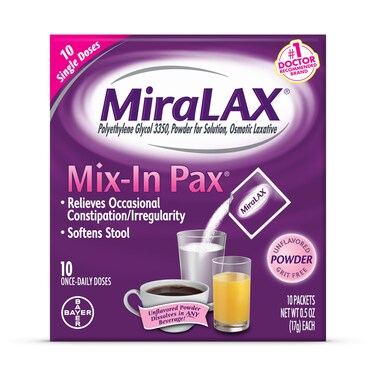 MiraLAXLaxative Powder Packets 100 ea Quantity of 5