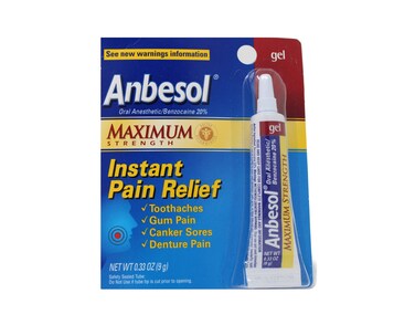 Anbesol Max Gel Size 33z Anbesol Mouth Pain Relief Gel 33oz