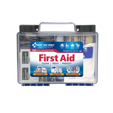 First Aid Only 91248 OSHACompliant AllPurpose 50Person Emergency First Aid Kit for Home Work and Travel 260 Pieces
