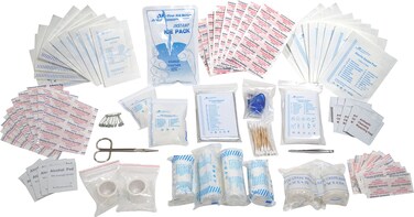 First Aid Kit Refill  200 Piece  Extra Replacement Supplies Loose Packed Restock Supply Pack