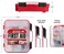 M2 BASICS Professional 350 Piece Emergency First Aid Kit  Business  Home Medical Supplies  Hard Case Dual Layer Wall Mountable  Office Car School Camping Hunting Sports