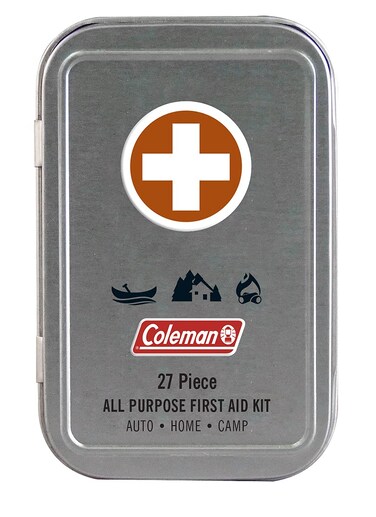 Coleman All Purpose Mini First Aid Kit  Compact  Affordable Emergency Preparedness with First Aid Assortment  27 Pieces  Travel Friendly