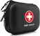 Mini First Aid Kit 100 Pieces WaterResistant Hard Shell Small Case  Perfect for Travel Outdoor Home Office Camping Hiking Car Black
