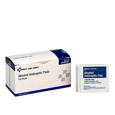 First Aid Only 12110 Alcohol Wipes Individually Wrapped 100 Per Box